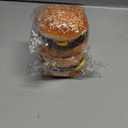 2 x Artificial Hamburger Fake Burger Realistic Food Display Props Simulation Bread Model Faux Burger Photography Prop for Home Kitchen Shop Decorations