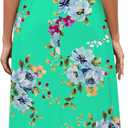 WEACZZY 2026 Summer Long Dresses for Women Wrap Empire Pleated Waist V Neck Short Sleeve Elegant Maxi Dress with Pockets (XX-Large, Mint Green)