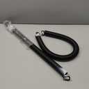 Pair of 130 lbs Heavy Duty Garage Door Extension Springs Stretch Spring,High Precision Electrophoresis Black Coated for Corrosion Resistance,MIN 18000 Cycles for 7ft Garage Door Springs Replacement