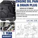 4884665AC Engine Oil Pan with Drain Plug&Gasket and 20 Screws Fits For Dodge(AVENGER/CALIBER/JOURNEY);Jeep(COMPASS/PATRIOT);Chrysler(Cirrus/200/SEBRING/);L4 2.4L 2.0L # 264-361