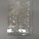 Gold Pearl Napkin Rings Set of 12, 4cm Ring with 1.2cm & 1.6cm Double Pearls for Elegant Table Setting, Wedding, Christmas, Thanksgiving Dinner Party Decor