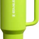 STANLEY Quencher ProTour Flip Straw Tumbler with Leakproof Lid 40 oz | Built-In Straw & Handle | Cupholder Compatible for Travel | Insulated Stainless Steel Cup | BPA-Free | Chartreuse