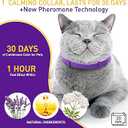 Calming Collar for Cats, Pheromone Cat Calming Collar for Anxiety Relief & Stress, Adjustable Water Resistant Breakaway Calming Collars, Natural Ingredients (Pack of 6)