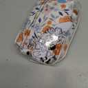 Century Star Long Sleeve Swimsuits for Women Bathing Suit Rash Guard Swimsuit 2025 Surfing Modest Swimsuit One Piece Full Coverage High Neck Athletic Zip Swimwear Orange Flower 4-6