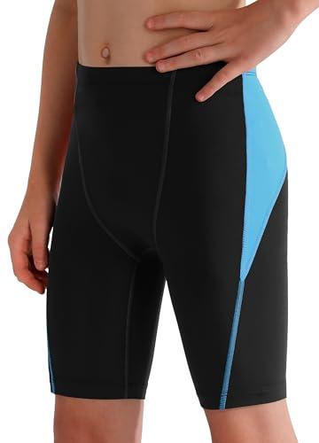 MIVEI Boys Swim Jammers - Youth Competitive Swim Racing Team Swimming Shorts Swimsuit Trunks Bathing Suit Quick Dry UPF 50+ S