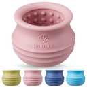 Animire Treat Dispensing Dog Toy, Long-Lasting Interactive Puzzle Toys for Dogs, Stuffable Dog Enrichment Frozen Lick Treat Toy for Boredom, BPA Free Silicone Fetch Catch Chew Toy (Pink,S)