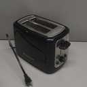 Toastmaster 2-Slice Cool Touch Toaster, black with stainless accent