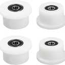 Qty.4 Machined Wheels/Rollers Compatible Total Gym Replacement, Fits Models 1000,1100,1400,1500,1600,1700,1800,1900,Achiever,Force,Gold,Max,Platinum,Platinum Plus,Pro,Supra, Supreme,Ultima,Ultra,XLI
