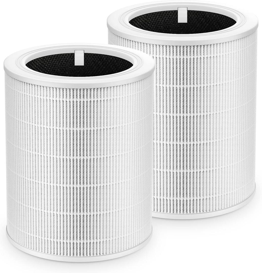 Core 600S Replacement Filter for LEVOIT Core 600S-P Smart Air Purifier, Core600S-RF, 3-in-1 HEPA Activated Carbon Filter for Home Large Room, 2 Pack