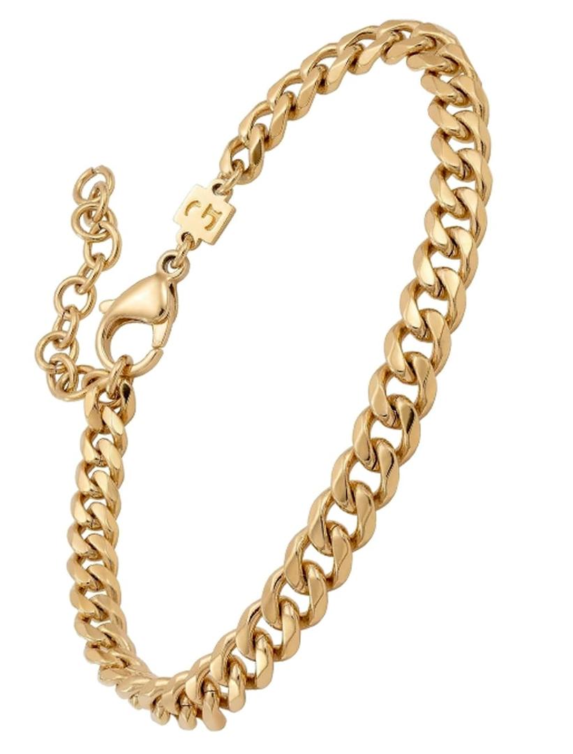 Galis Cuban Link Bracelet for Men - Silver Plated Over Premium Stainless Steel Bracelets, Mens Gifts Ideas, Stylish Men's Jewelry, Gifts for Him 7" Wrist Size & 9mm Thick