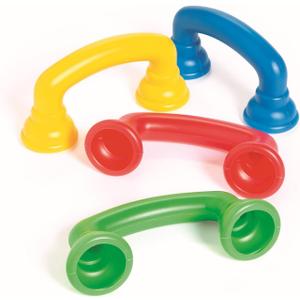 Fun Express Read to Self Auditory Feedback Whisper Phones for Kids, 12 Pack - Speech Therapy Teaching Aide  Accelerate Reading Fluency (Yellow Blue Red Green)