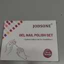 JODSONE Gel Nail Polish Set, 10 Colors Winter Black White Glitter Burgundy Red & Green Silver Gel Polish DIY Salon for Girls Home DIY Gift