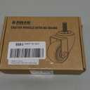 HOLKIE Caster Wheels 2 inch with No Brake Casters Set of 4, Threaded Stem 3/8" -16 x 1 (Diameter 3/8", Length 1") Swivel Set of 4 Heavy Duty Castors Black