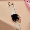 Sport Band Compatible with Apple Watch Bands 49mm 46mm 45mm 44mm 42mm 41mm 40mm 38mm, Soft Silicone Replacement Strap with Classic Clasp for iWatch Series 11 10 9 8 7 6 5 4 3 2 1 SE Ultra Women Men (Gold)