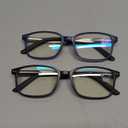 EASY READ 2 Pairs Sporty Style Reading Glasses for Men，Rectangular TR90 Blue Light Blocking Readers with Spring Hinge(Magnification 1.75, Black/ Blue)