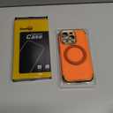 COOLQO for iPhone 14 Pro Case 6.1'' Upgraded 360 Spin Magnetic Stand [Compatible with Magsafe][Military Protection] Shockproof Protective Phone Holder Cover for iPhone 14 Pro, Orange Gold