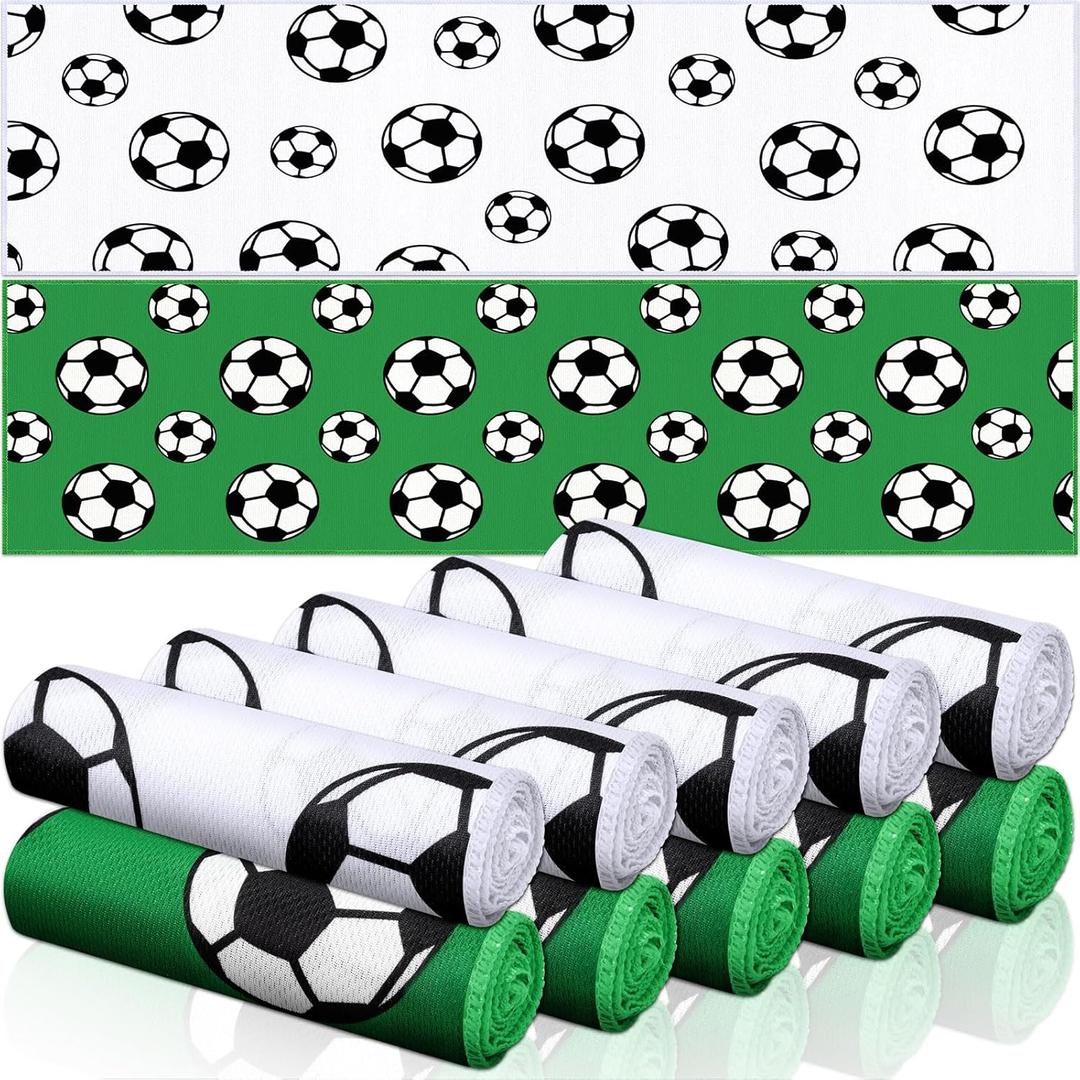 12 Pcs Sports Cooling Towels Baseball Basketball Softball 30 x 9 Inch Breathable Soccer Football Volleyball Microfiber Ice Towel Fast Drying for Party Favors Team Gift(White, Soccer) 12 Pcs Sports Cooling Towels Baseball Basketball Softball 30 x 9 Inch Breathable Soccer Football Volleyball Microfiber Ice Towel Fast Drying for Party Favors Team Gift(White, Soccer)
