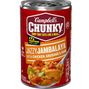 Campbells Chunky Soup, Jazzy Jambalaya with Chicken, Sausage and Ham Soup, 18.6 oz Can (Pack of 10) (EXP 03/31/28)