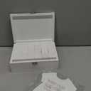 Nolia Baby Shower Blocks Decorating Game  48 White Wooden Cubes to Decorate, Storage Box, 12 Acrylic Markers & Instruction Sign