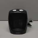 BLACK+DECKER Personal Ceramic Heater, Space Heater for Office Desk, Home Office & Personal Use Desk, 2 Heat & Fan Only Settings, Adjustable Thermostat, BHDC201, Black