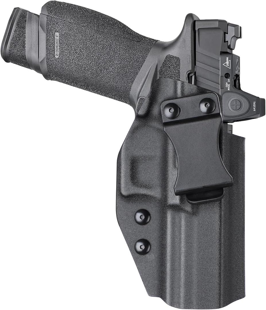 Kydex Holster for Springfield Echelon 4.5 Full Size, Optic Cut, Right Hand, Black