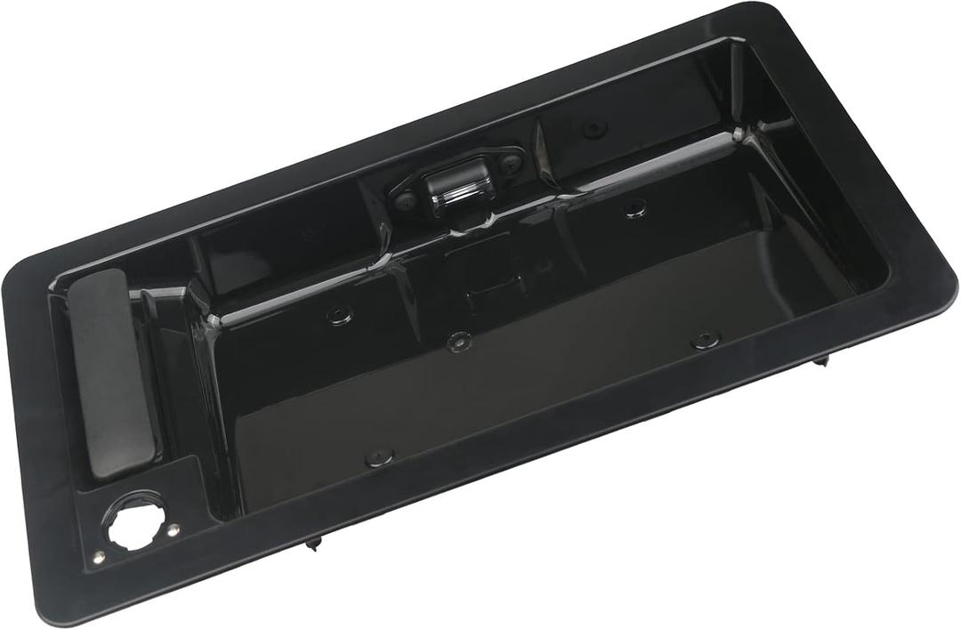 APPERFiT Rear Door Handle & License Plate Bracket for Back Cargo Door Right Passenger Side Compatible with 1992-2007 Ford E150 E250 E350 E450 Econoline E-Series Van Replaces 6C2Z-15434A20-AA