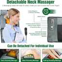 Full Body Massage Mat, Detachable Neck Massager & Foot Massager, 10 Vibration 3 Strength Adjustments Electric Heating Back Massage Pad with Head Pillow & Lumbar Pillow, Gifts for Mother Mom Men