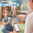 Amazmic Kids Karaoke Microphone Machine Toys for Girls Bluetooth Microphone with LED Light, Mother's Day Birthday Gift for Girls Boys 3 4 5 6 7 8 9 10 11 12 Year Old Kids Toys(Blue)