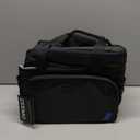 ZEEMO Soft Cooler Bag, Insulated Lunch Box, 19 L Ice Chest, Double Leakproof Layers, Waterproof and Collapsible Case for Work Outdoor Trip, Black