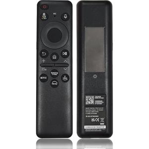 BN59-01432A TM2360E Solar Voice Remote Compatible with Samsung Neo QLED 8K HDR Smart TVs, Fit for Frame Crystal UHD Smart TV, with Bluetooth Rechargeable Solar Cell, 2023 Model Black, BN59-01432D