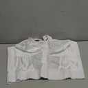 Exquisite Form 5107565 Fully Slimming Wireless Back & Posture Support Longline Bra with Front Closure & Lace (42DD, White)