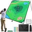 Golf Chipping Game Set, 71"x71" Portable Sticky Golf Game for Chipping Practice with Sticky Balls & Storage Bag for Indoor Outdoor