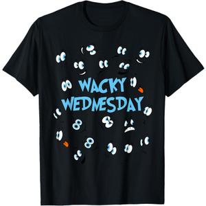Wacky Face Wednesday Men, Woman and Kids Outfit for School T-Shirt, Size: XS