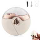 Electric Nail Clippers, 2 in 1 Electric Polishing Automatic Nail Clippers, Electric Nail Trimmer Electric Nail Clipper with 2 Adjustable Speeds, Electric Automatic Nail Clipper for Adults(Beige)