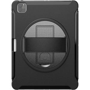 Sahara - Protection Hand Strap Series Case for iPad Pro 12.9 (4th, 5th, and 6th Gen 2020-2022), Black, (TB00036)