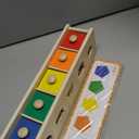 Peacurh Montessori Toys Wooden Color & Shape Sorter Toys for Toddlers 13, Matching Box Sorting Blocks Manipulatives Preschool Learning Educational Toy for 1 2 3 4 Year Old Boy Girl Kid Gifts