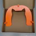 Front Cover for Automatic Microchip Pet Feeder, Avoid Pets competing for Food, Prevent Food Stealing for Cats and Small Dogs (Orange)