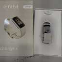 Fitbit Charge 6 Fitness Tracker with Google apps, Heart Rate on Exercise Equipment, 6-Months Premium Membership Included, GPS, Health Tools and More, Porcelain/Silver, One Size (S & L Bands Included)