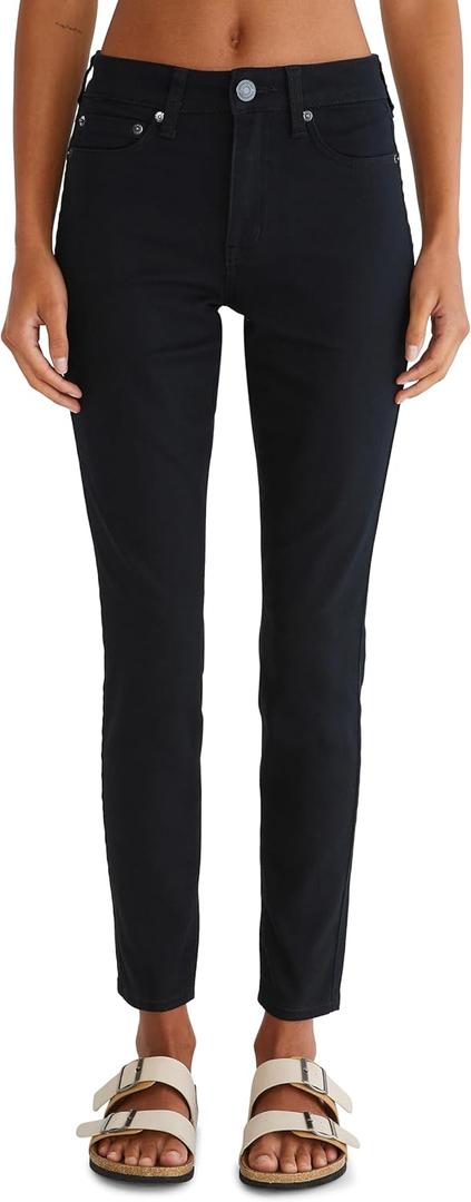 Aeropostale Women's Aero High Waisted Uniform Jegging (6 Short, Black)