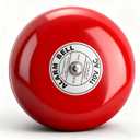 Electric Round Alarm Bell, Security Fire Alarm with Solid Aluminum Base, 150mm / 5.9in (AC110V)