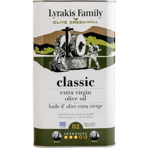 Lyrakis Family Olive Oil 3L – Greek Extra Virgin, Premium First Cold Pressed, High Polyphenols, Handpicked Olives, New Harvest, Fresh Juice from Crete – Since 1975 (EXP 12/01/26)