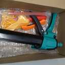 Double Caulking Gun,Dual Epoxy Gun for 400 mL/13.5 fl oz (1:1 Mix Ratio),Manual Dual Component Adhesive Applicator with 9 Pieces Caulk Tools,Hand Cartridge Caulk Gun,Green