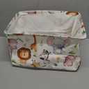 HIYAGON Rectangular Woodland Animal Basket Baby Storage Basket Storage Bin Organizer Box Animal Room Decor(Animal Basket)