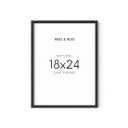 18x24 inches  Picture Frame in Black, Photo Frames with Plexiglass, Horizontal and Vertical Formats for Wall Mounting