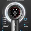 Cosy Companions Hair Dryer - Negative Ionic Blow Dryer with 150000 RPM High Speed Brushless Motor for Fast Drying, Low Noise, HD Display Hair Dryer with Diffuser and Nozzle, 5 Temps & 2 Speeds