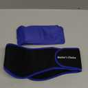 LotFancy Face Ice Pack Wrap for TMJ, Wisdom Teeth, with 4 Reusable Hot Cold Therapy Gel Packs, Pain Relief for Head, Oral and Facial Surgery, Dental Implants, Blue