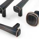 HESTIA HARDWARE 10 Pack 3.75 Cabinet Handles, Simply Modern Oil Rubbed Bronze Drawer Pulls and Cabinet Hardware | 96mm Rubbed Bronze Cabinet Pulls, Drawer Pulls and Knobs (Z21.96mm.10.O)