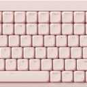 Flow Lite 100 Keys Low Profile Mechanical Keyboard, Swappable Rechargeable Wireless Keyboard with 2.4G Receiver, Bluetooth and Wired Connection for Windows, Mac/ Specter Linear Switches (Flamingo)