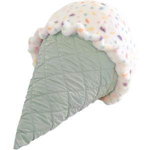 Ice Cream Plush Pillow, Ice Cream Stuffed Plush, Food Plush Pillow, Home Decoration Gift for Kids Adults (Lake Blue)
