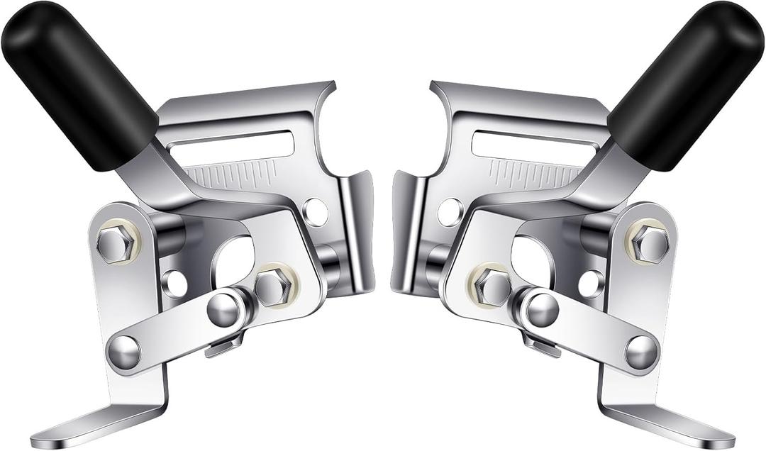 2 Pcs Heavy Duty Wheelchair Brakes Wheel Locks Wheelchair Parts Mount Bolt on Style for 7/8 Inch Tubing Universal Wheel Lock Brake Assembly Medical Transport Chair Brake Side (Silver)